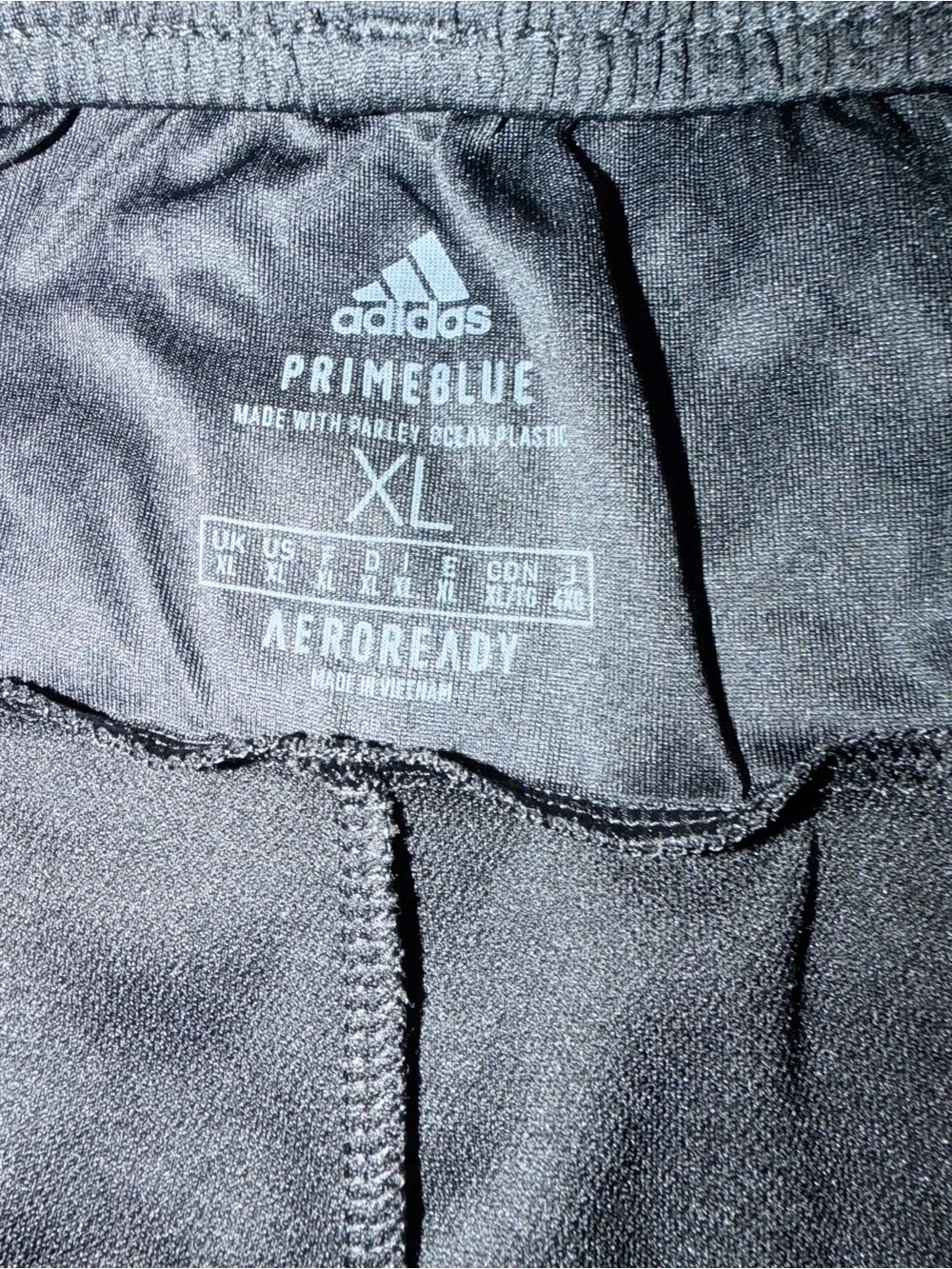adidas Black Athletic Shorts with White Side Stripes